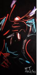 Monumental Painting -- Singin' Blue 
'Til I Snooze -- by E.J. Gold
