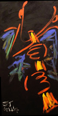 Monumental Painting -- Soprano Sax Feelin Good-- by E.J. Gold