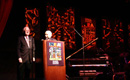 ..Award presentation to NEA Jazz Master Dan Morgenstern, Grand Ballroom, Hilton 3rd Floor. JazzArt ® at IAJE 2007 New York City.