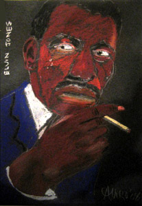 graphic of Elvin Jones painting by Aviko