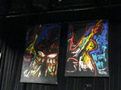 Photo of JazzArt installation at Lionel Loueke concert at Mondavi Center for the Performing Arts