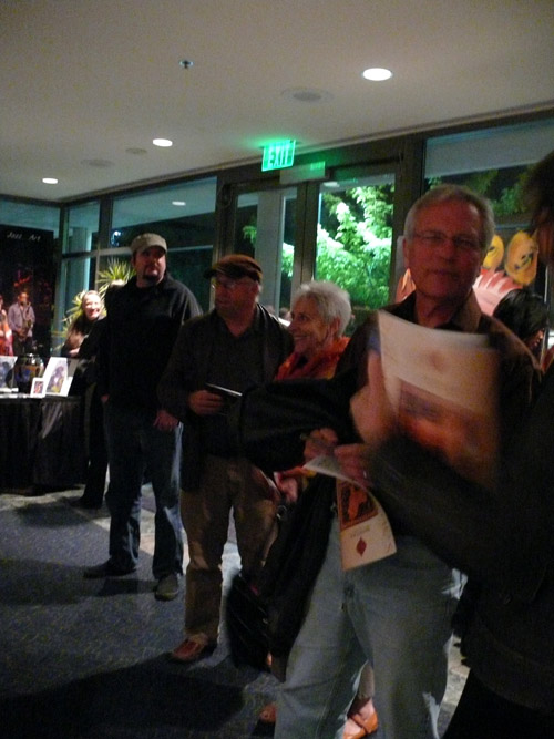 Photo of JazzArt installation at the Lionel Loueke concert at Mondavi Center for the Performing Arts