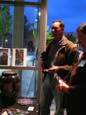 Photo of JazzArt installation at Lionel Loueke concert at Mondavi Center for the Performing Arts