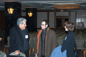 ..HEI's David Franco & Linda Corriveau meeting Brice Rosenbloom with Jazz at Lincoln Center, Grand Ballroom, Hilton NY