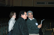 ..HEI's David Franco & Linda Corriveau meeting  with Howard Mandel, Grand Ballroom, Hilton NY