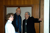 ..HEI's David Franco & Linda Corriveau meeting with Professor Robert O'Mealy of Columbia University, Grand Ballroom, Hilton NY