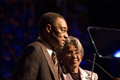 ..Ramsey Lewis & Nancy Wilson hosting NEA Jazz Masters Awards. Grand Ballroom, Hilton New York.