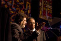 ..Ramsey Lewis presenting 2006 NEA Jazz Masters Award to Ray Barretto. Grand Ballroom, Hilton New York.