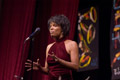 ..Nnenna Freelon performing with The Count Basie Orchestra. Grand Ballroom, Hilton New York.