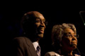 ..John Levy accepting 2006 NEA Jazz Masters Award from Nancy Wilson. Grand Ballroom, Hilton New York.