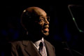 ..John Levy accepting 2006 NEA Jazz Masters Award from Nancy Wilson. Grand Ballroom, Hilton New York.