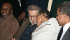 ..Four Jazz Masters:  James Moody, Nat Hentoff, Jimmy Scott, Frank Wess. JazzArt ® at IAJE 2007 New York City.