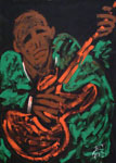 JazzArt ® Stage Panel -- Cool Green -- by E.J. Gold