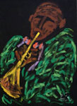 JazzArt ® Stage Panel -- Green Passion -- by E.J. Gold